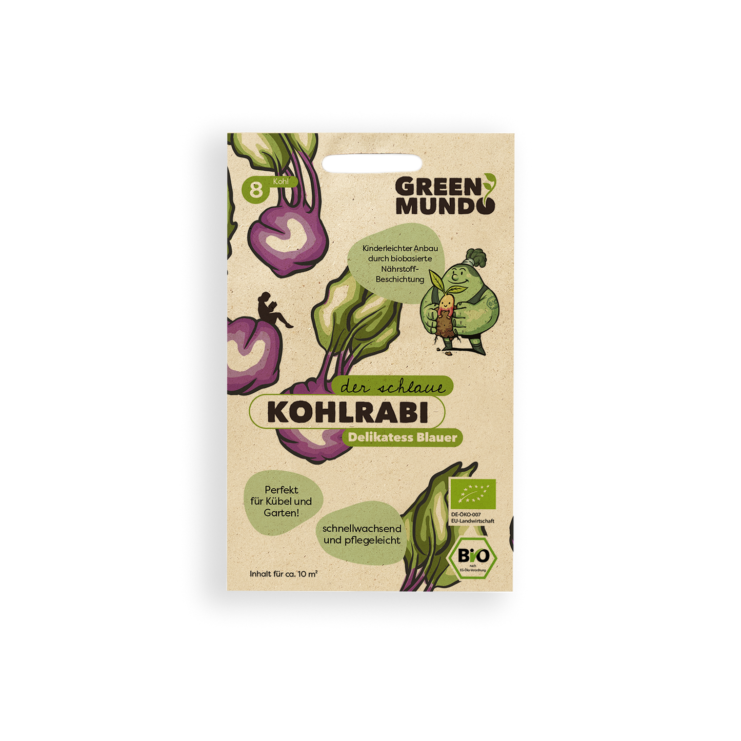 GREEN MUNDO Saatgut | Kohlrabi Delikatess Blauer