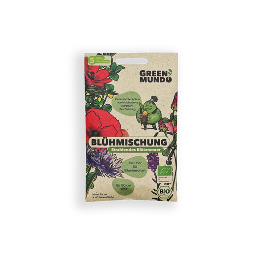 GREEN MUNDO Saatgut | Blühmischung Strahlendes Blütenmeer Bio & Samenfest