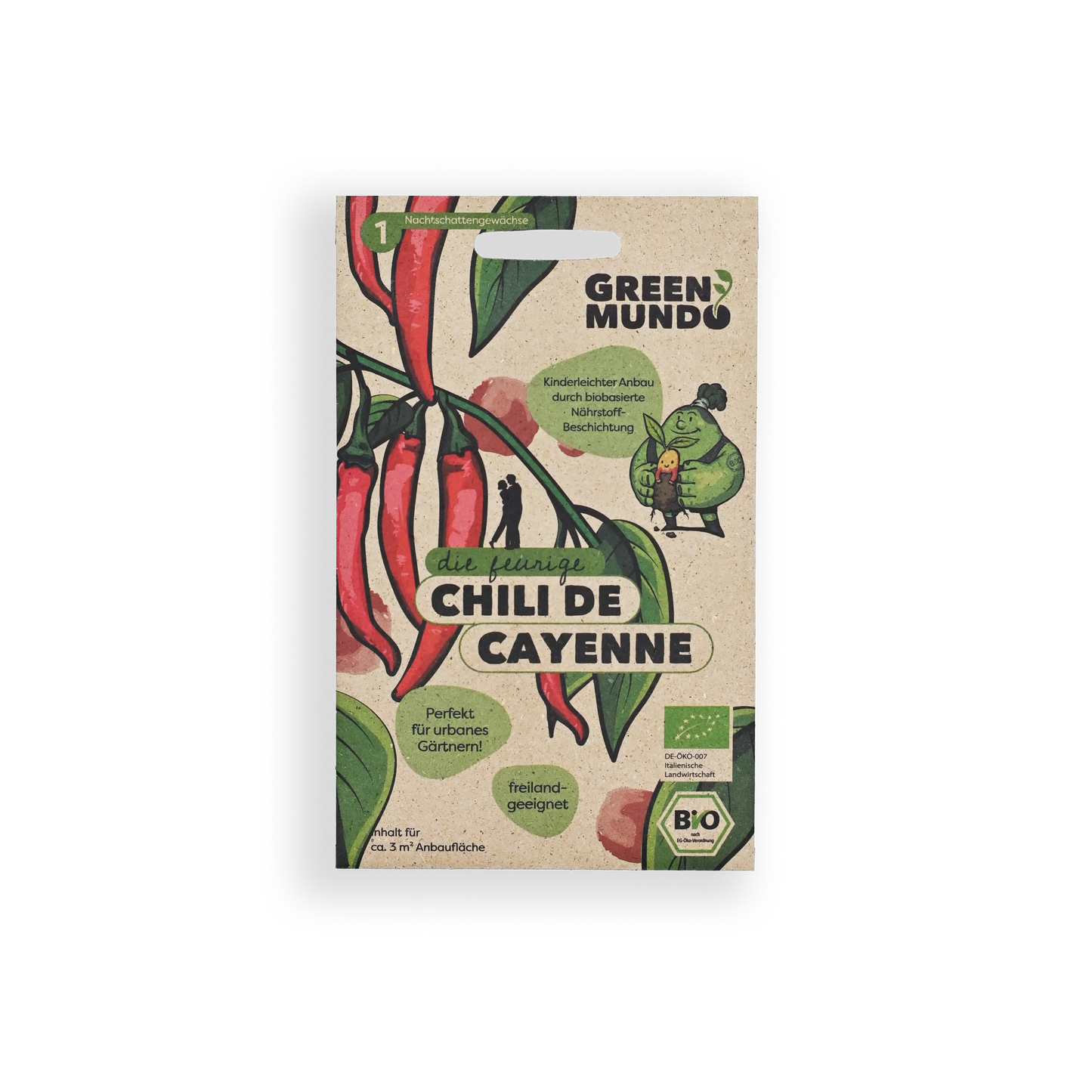 GREEN MUNDO Saatgut | Chili de Cayenne Bio & Samenfest