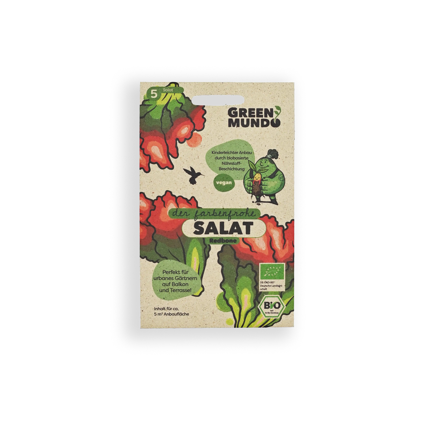 GREEN MUNDO Saatgut | Salat Redbone Bio & Samenfest