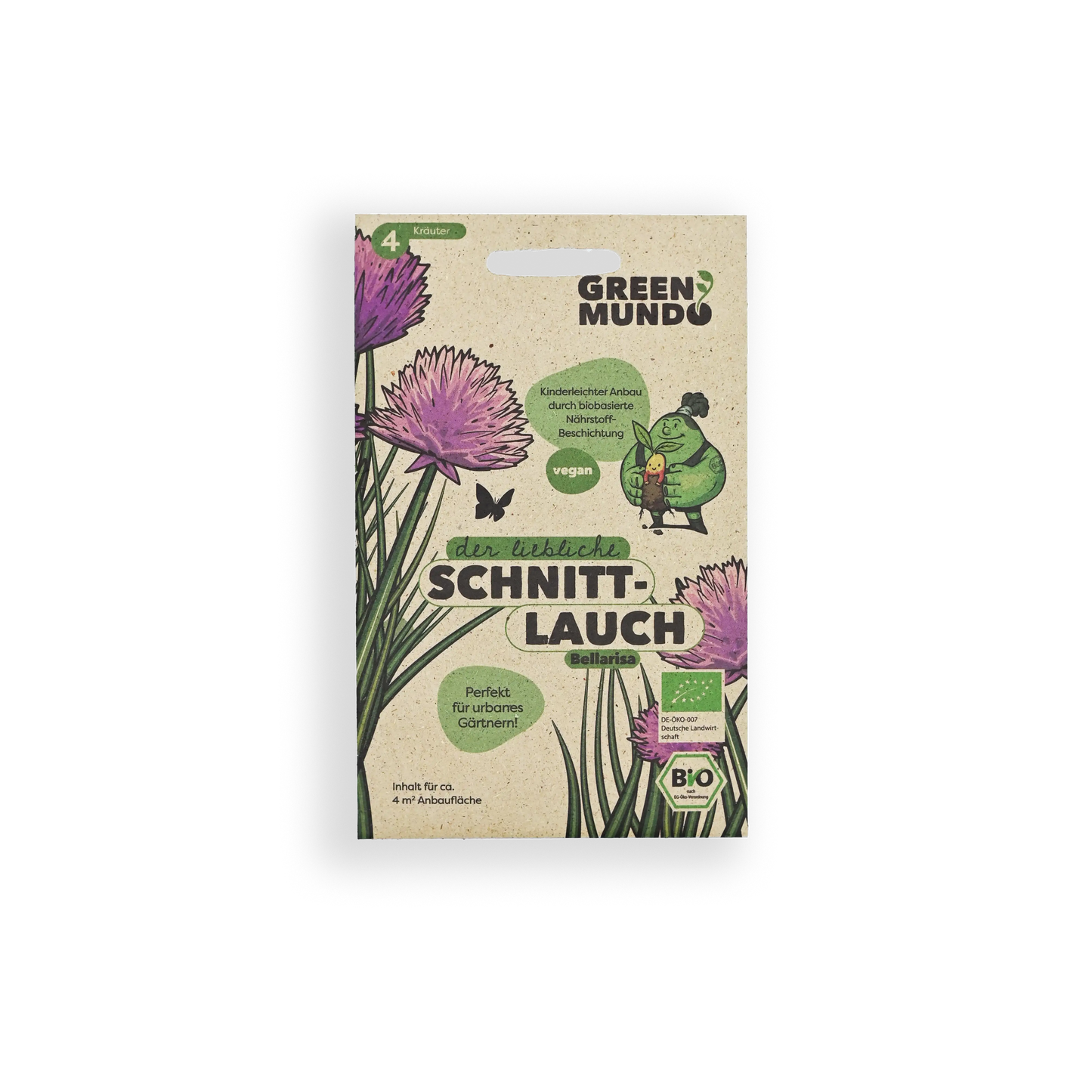 GREEN MUNDO | Schnittlauch 'Bellarisa' Saatgut – Bio, samenfest & aromatisch