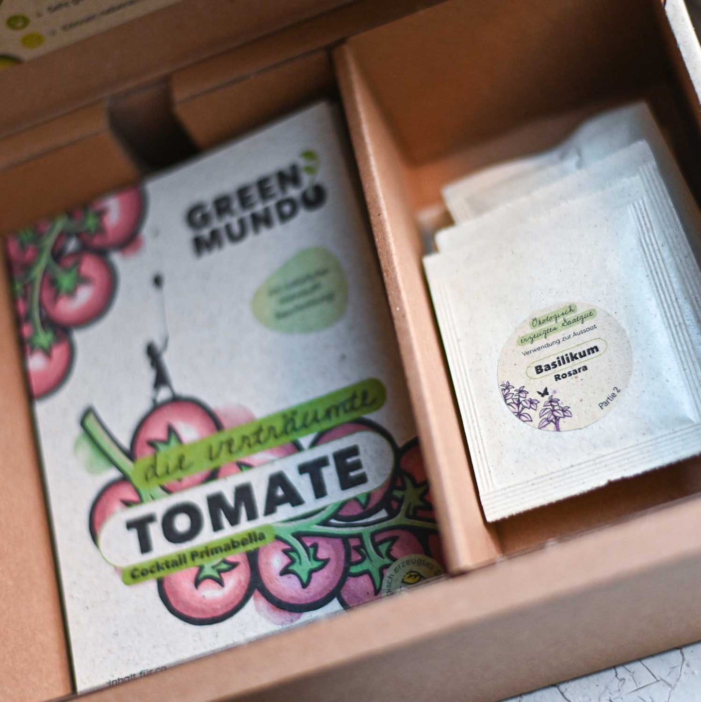 GREEN MUNDO Bio-Saatgut-Set | Easy Veggies mit natürlicher Nährstoff-Beschichtung