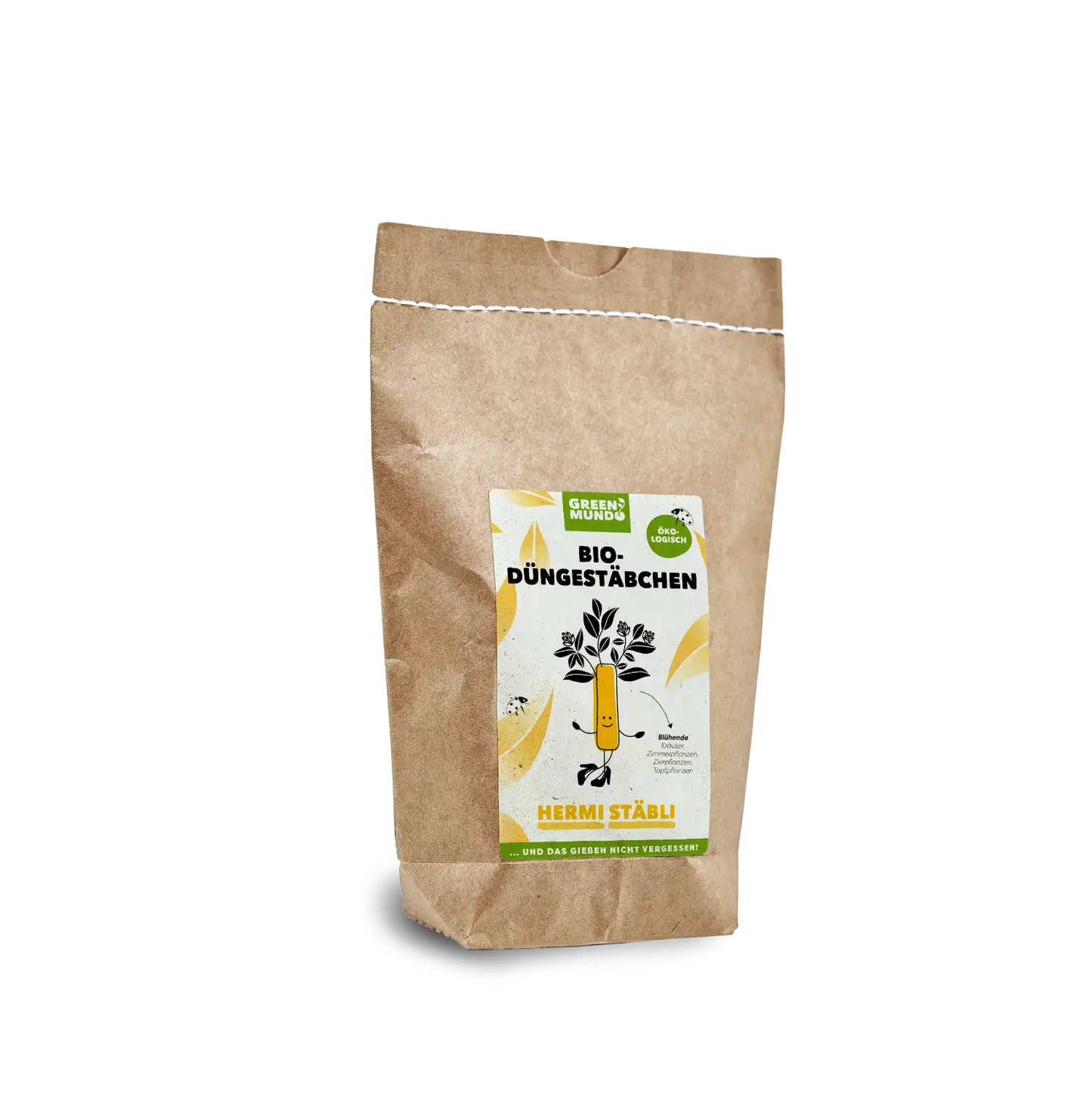 GREEN MUNDO BIO-Düngestäbchen | Hermi Stäbli MIT CHITIN für blühende Topfpflanzen