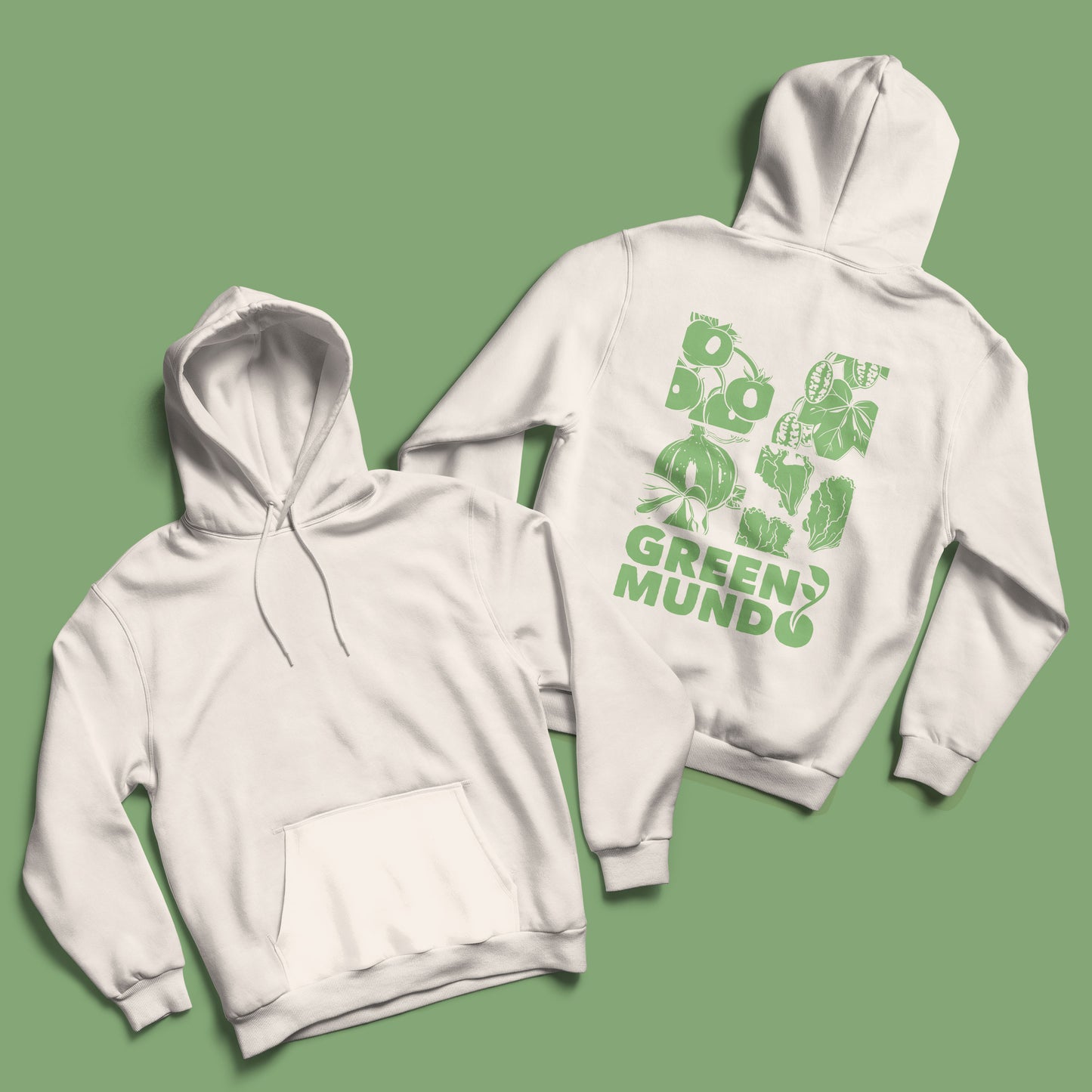 GREEN MUNDO - Hoodie Unisex aus Bio-Baumwolle "Green Mundo"
