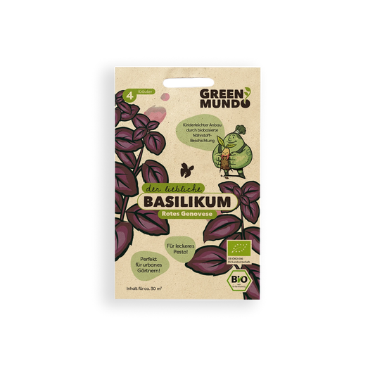 GREEN MUNDO Saatgut | Basilikum Roter Genoveser