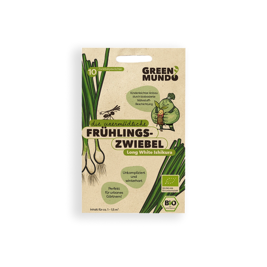 GREEN MUNDO Saatgut | Frühlingszwiebel Long White Ishikura