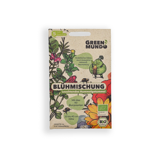 GREEN MUNDO - BIO-Saatgut: Blühmischung Leuchtendes Hummelgetummel NEU