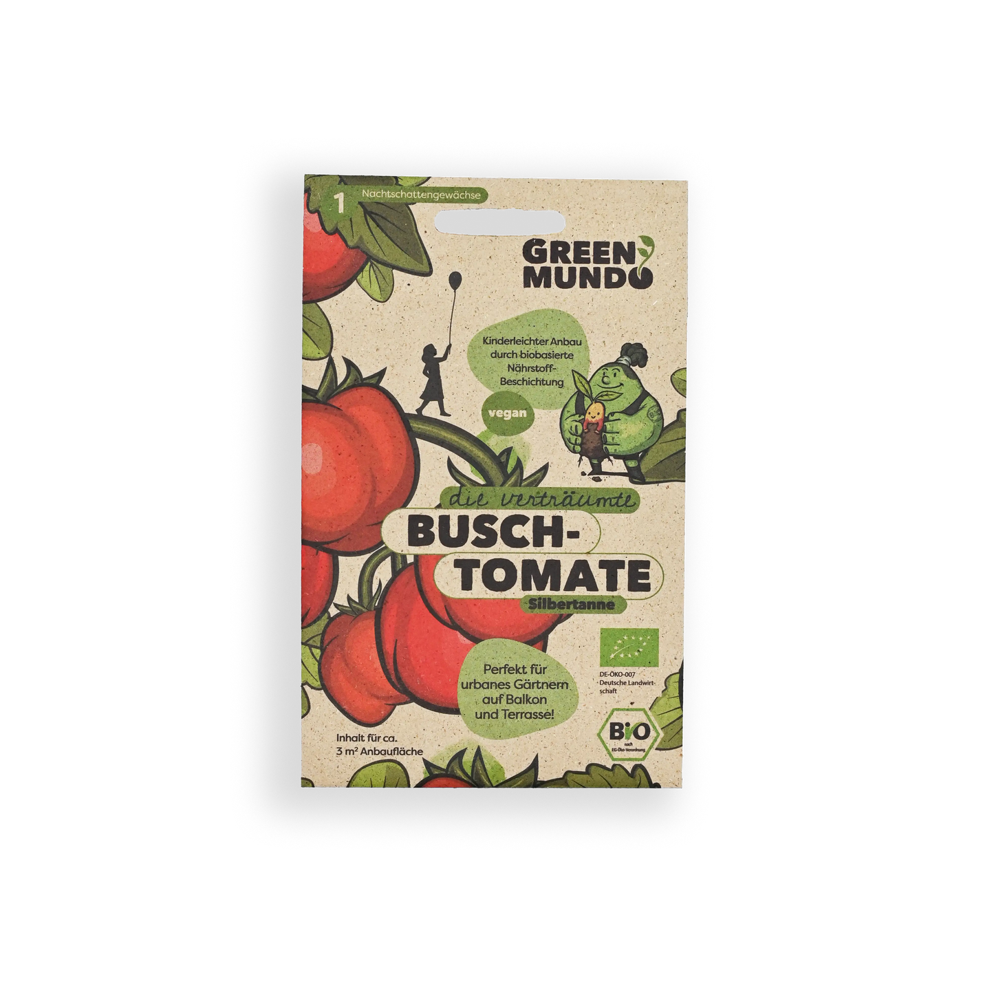 GREEN MUNDO Saatgut | Buschtomate Silbertanne Bio & Samenfest