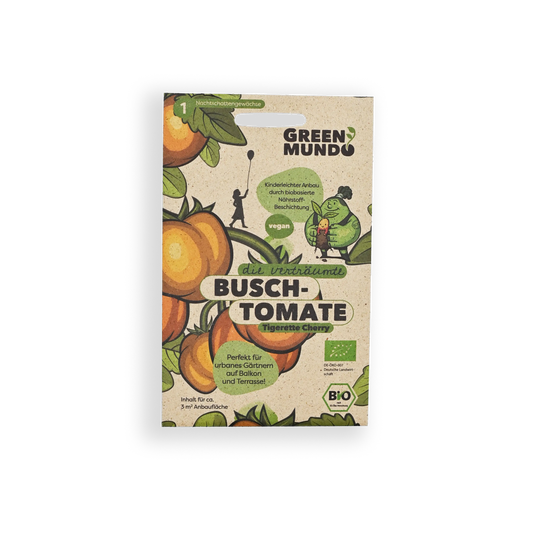 GREEN MUNDO Saatgut | Buschtomate Tigerette Cherry Bio & Samenfest