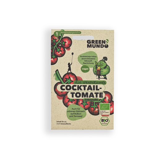 GREEN MUNDO Saatgut | Cocktailtomate Zebranelle Bio & Samenfest