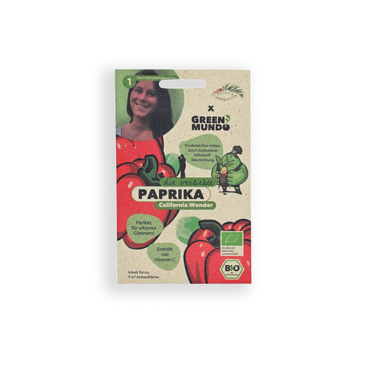 GREEN MUNDO Saatgut | Paprika California Wonder Bio & Samenfest