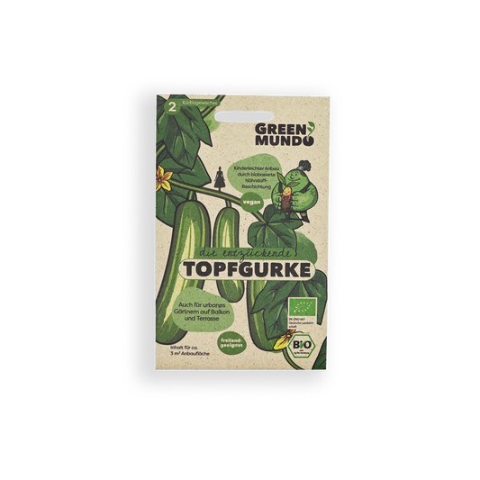 GREEN MUNDO Saatgut | Bio-Topfgurke Antje für Balkon & Terrasse