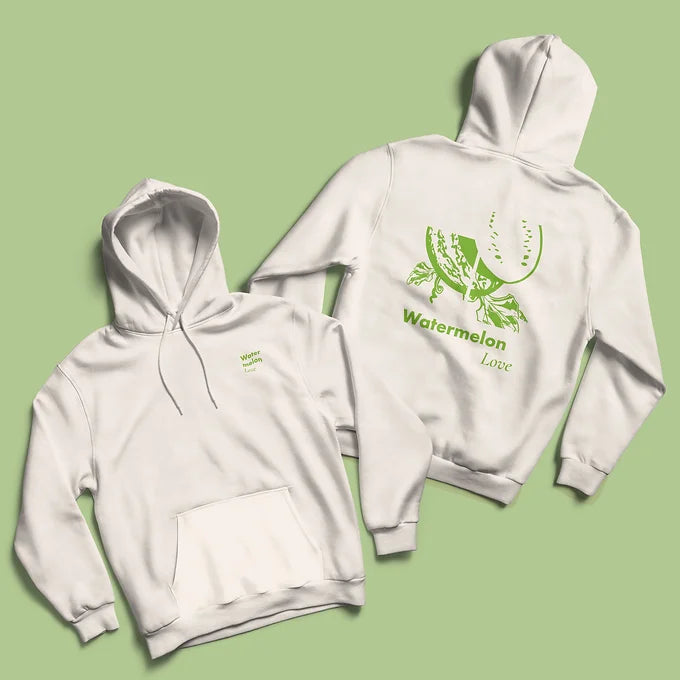 GREEN MUNDO - Hoodie aus Bio-Baumwolle "watermelon love", unisex