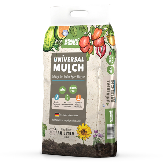 GREEN MUNDO Universal-Mulch für Beete, Sträucher und Töpfe