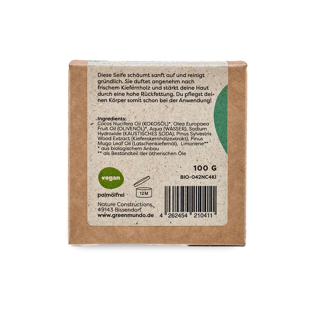 GREEN MUNDO | Waldseife – erfrischende Naturseife mit Kiefernduft